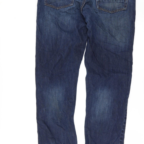 PRMDNM89 Mens Blue  Denim Straight Jeans Size 36 in L32 in
