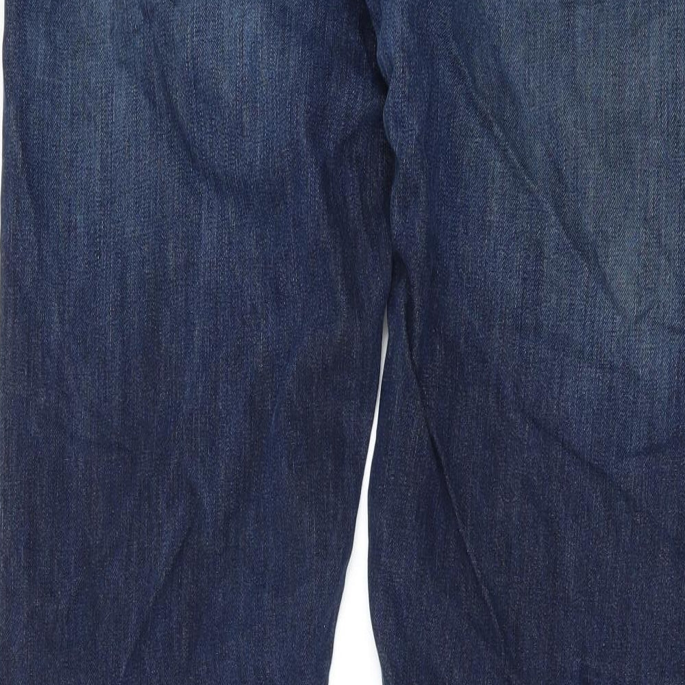 PRMDNM89 Mens Blue  Denim Straight Jeans Size 36 in L32 in