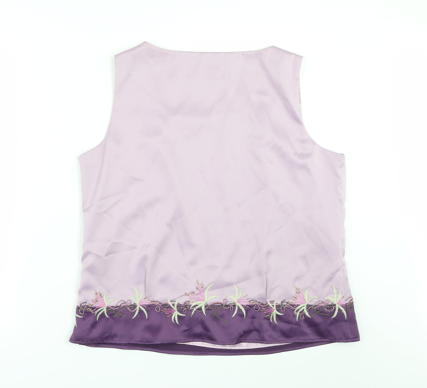 QUO Womens Purple   Tunic Blouse Size 18  - SEQUIN