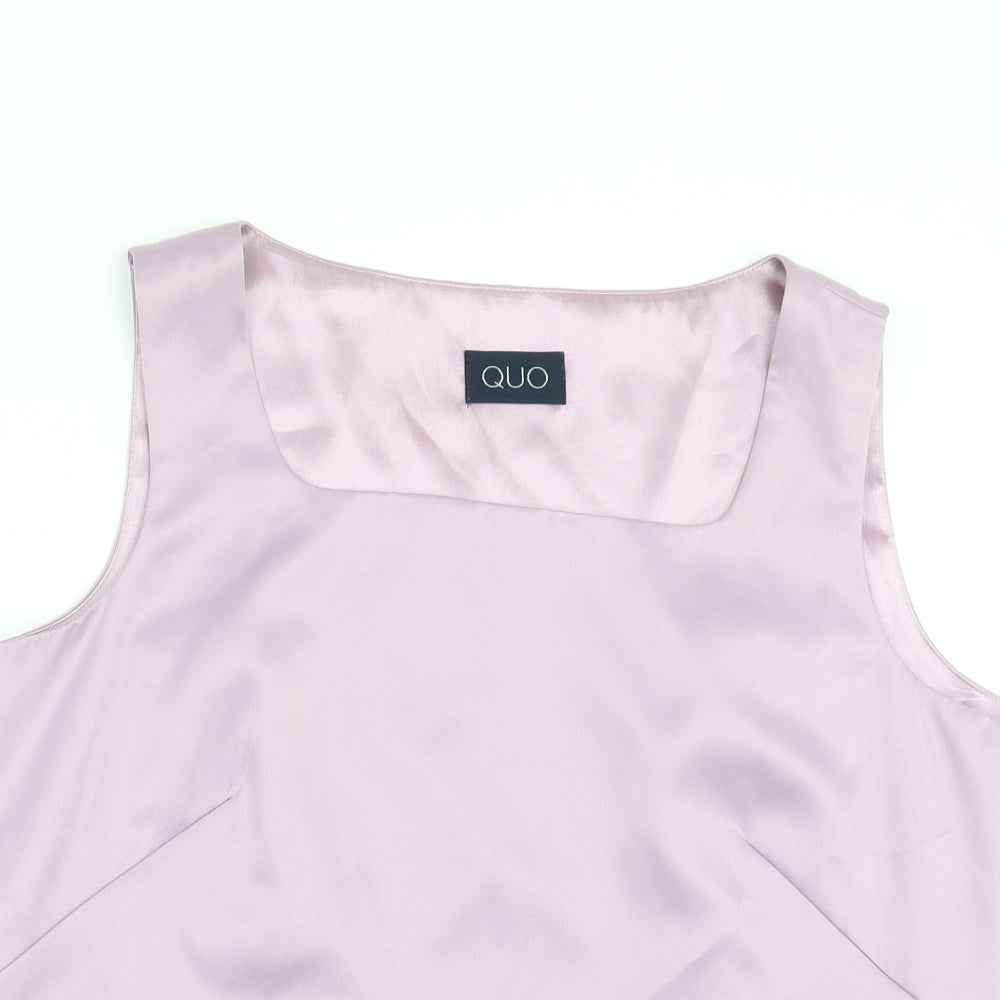 QUO Womens Purple   Tunic Blouse Size 18  - SEQUIN