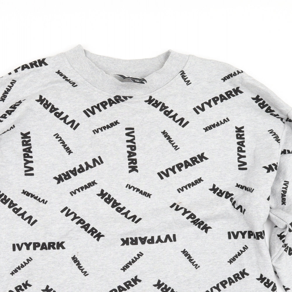 IVY PARK Womens Grey   Pullover Sweatshirt Size XS
