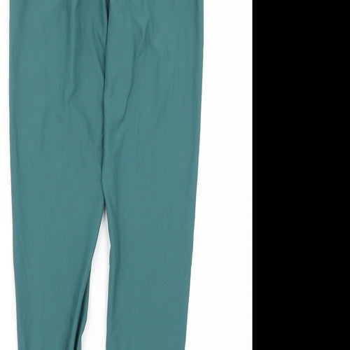 WEARWOLF Womens Green   Compression Leggings Size M L25 in