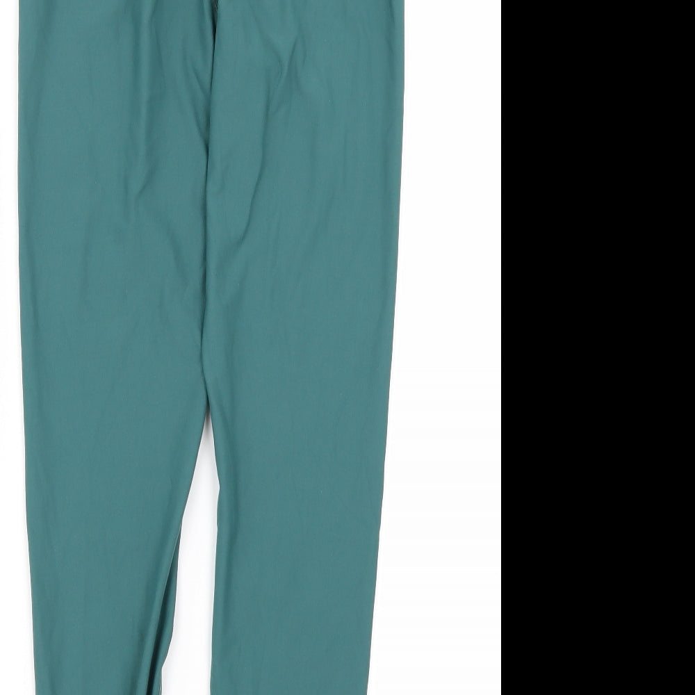 WEARWOLF Womens Green   Compression Leggings Size M L25 in