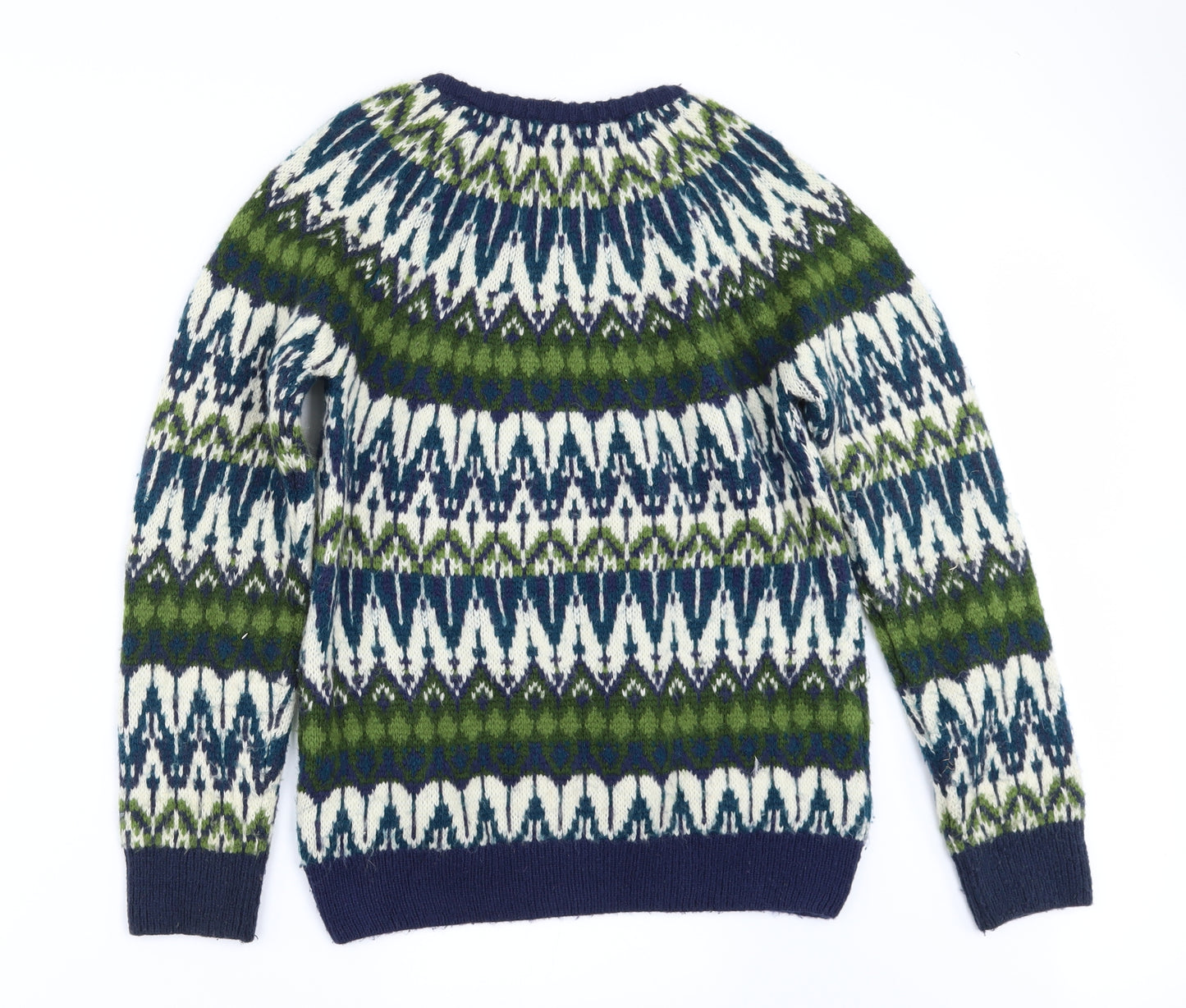 NEXT Boys Blue Geometric  Pullover Jumper Size 11 Years