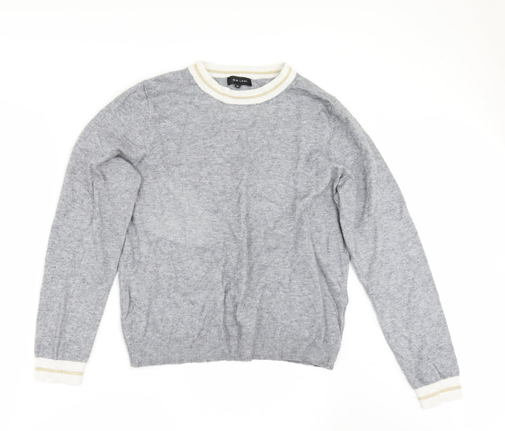 New Look Womens Grey Pullover Jumper Size 16