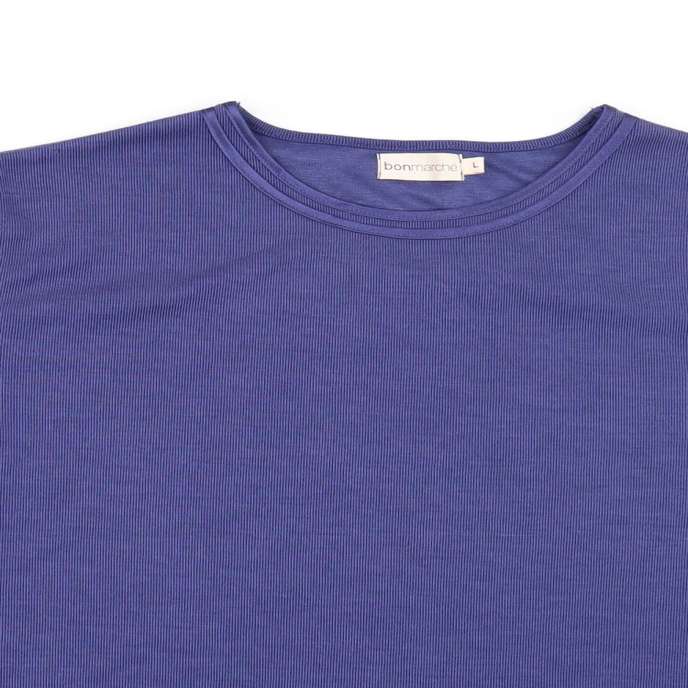 Bonmarché Womens Blue   Basic T-Shirt Size L