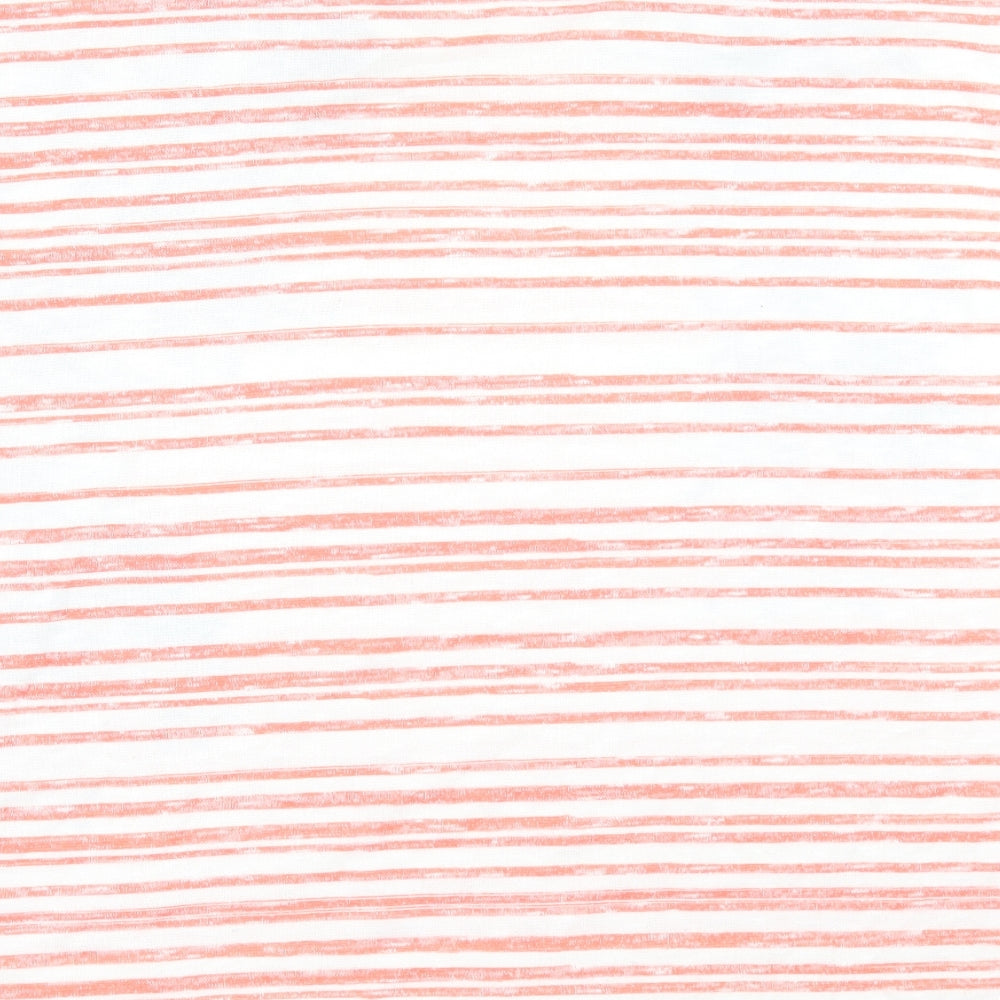Preworn Womens Orange Striped  Basic T-Shirt Size 14