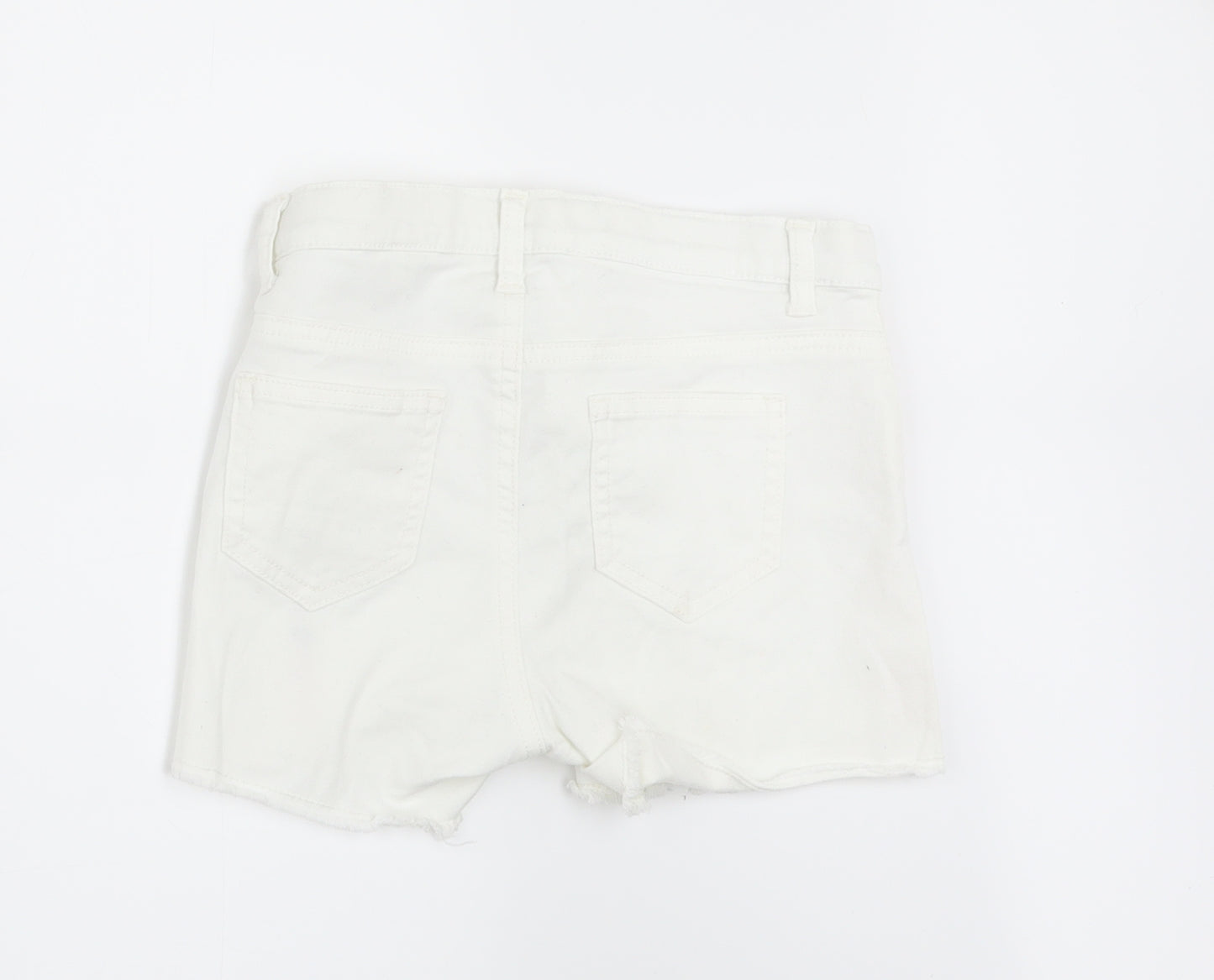 H&M Girls White   Hot Pants Shorts Size 10 Years