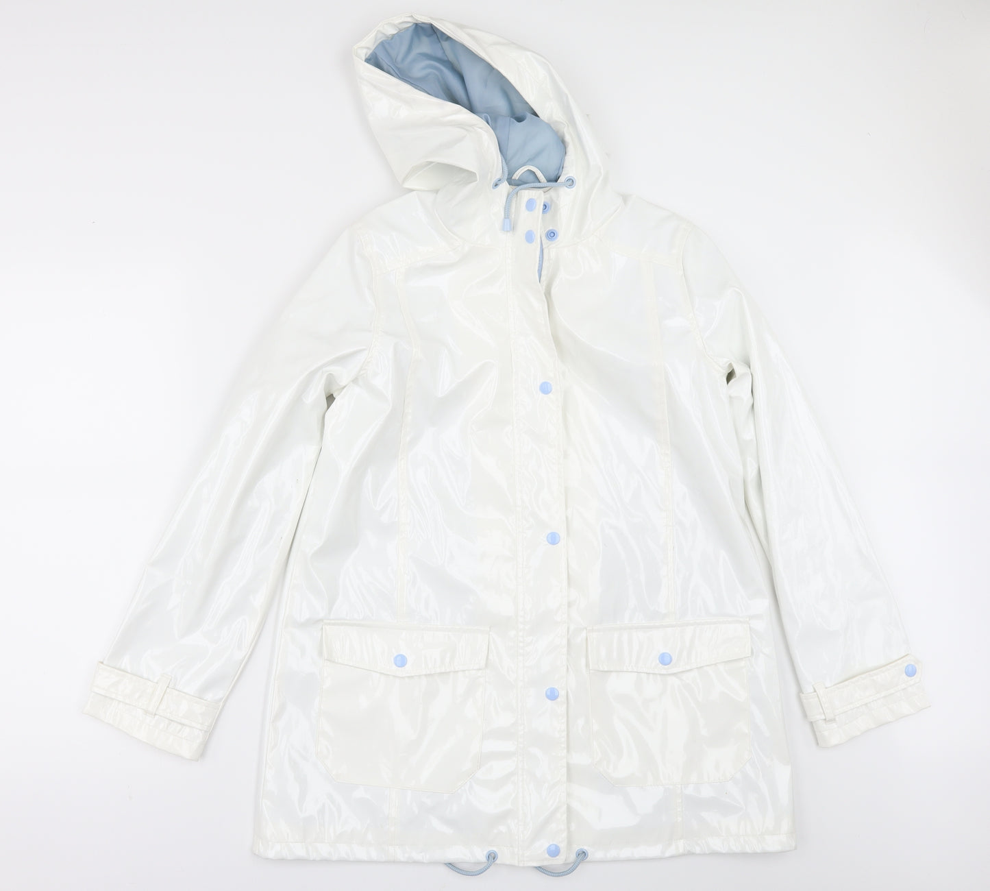 urban bliss Womens White   Jacket  Size 12  - wet look