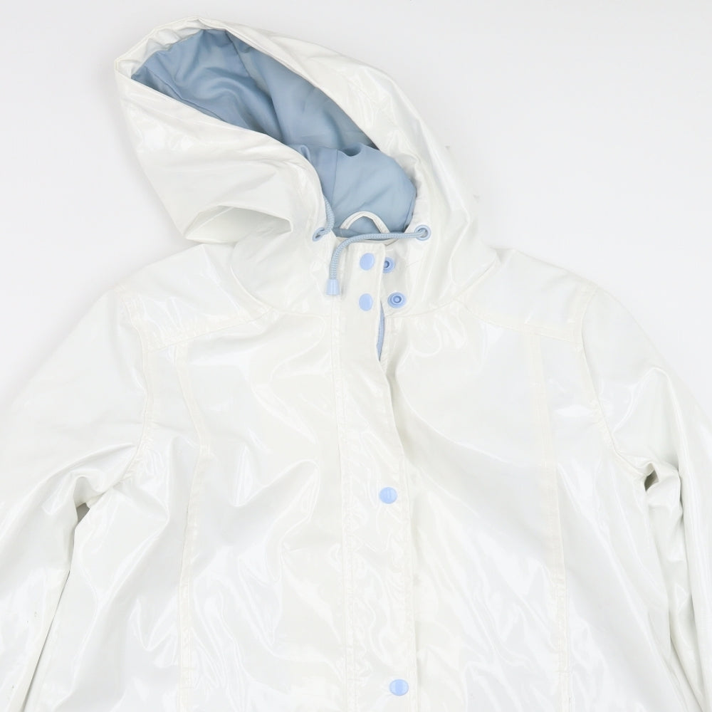 urban bliss Womens White   Jacket  Size 12  - wet look