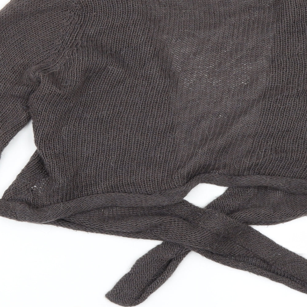 White Stuff Womens Beige   Cardigan Jumper Size 8  - Tie front