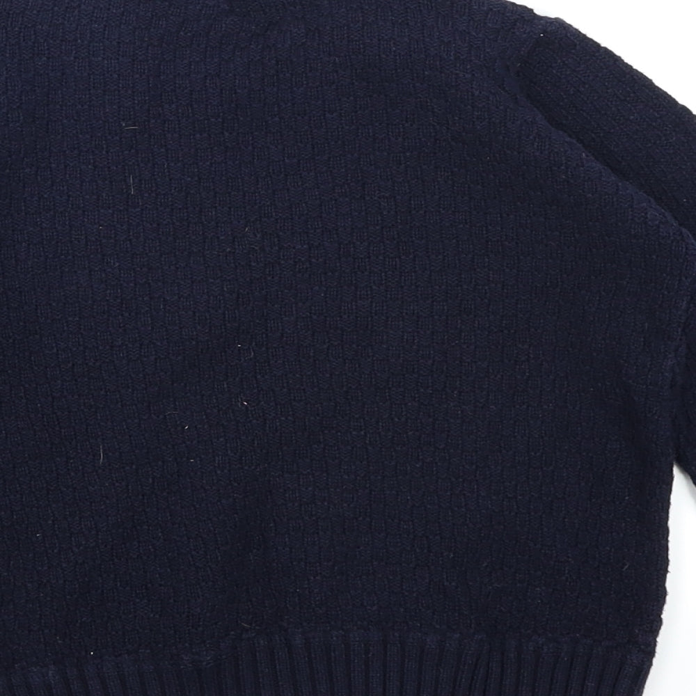 F&F Boys Blue  Knit Pullover Jumper Size 4-5 Years