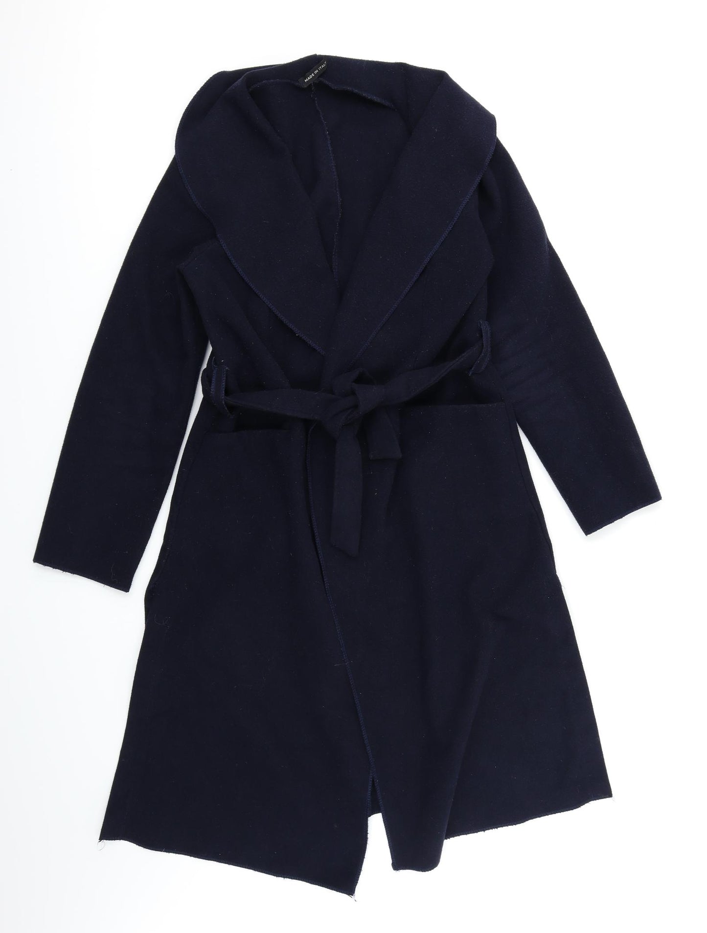 Preworn Womens Blue   Overcoat Coat Size M