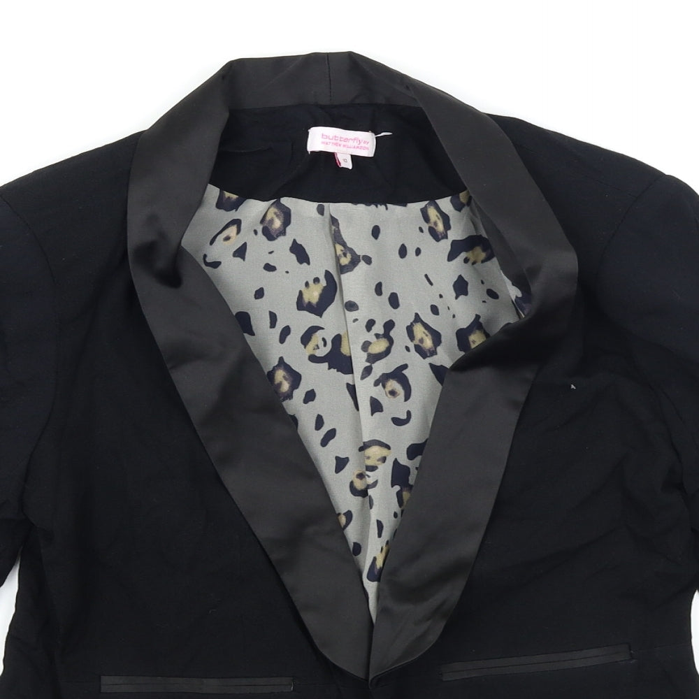 Butterfly Womens Black   Jacket Blazer Size 10
