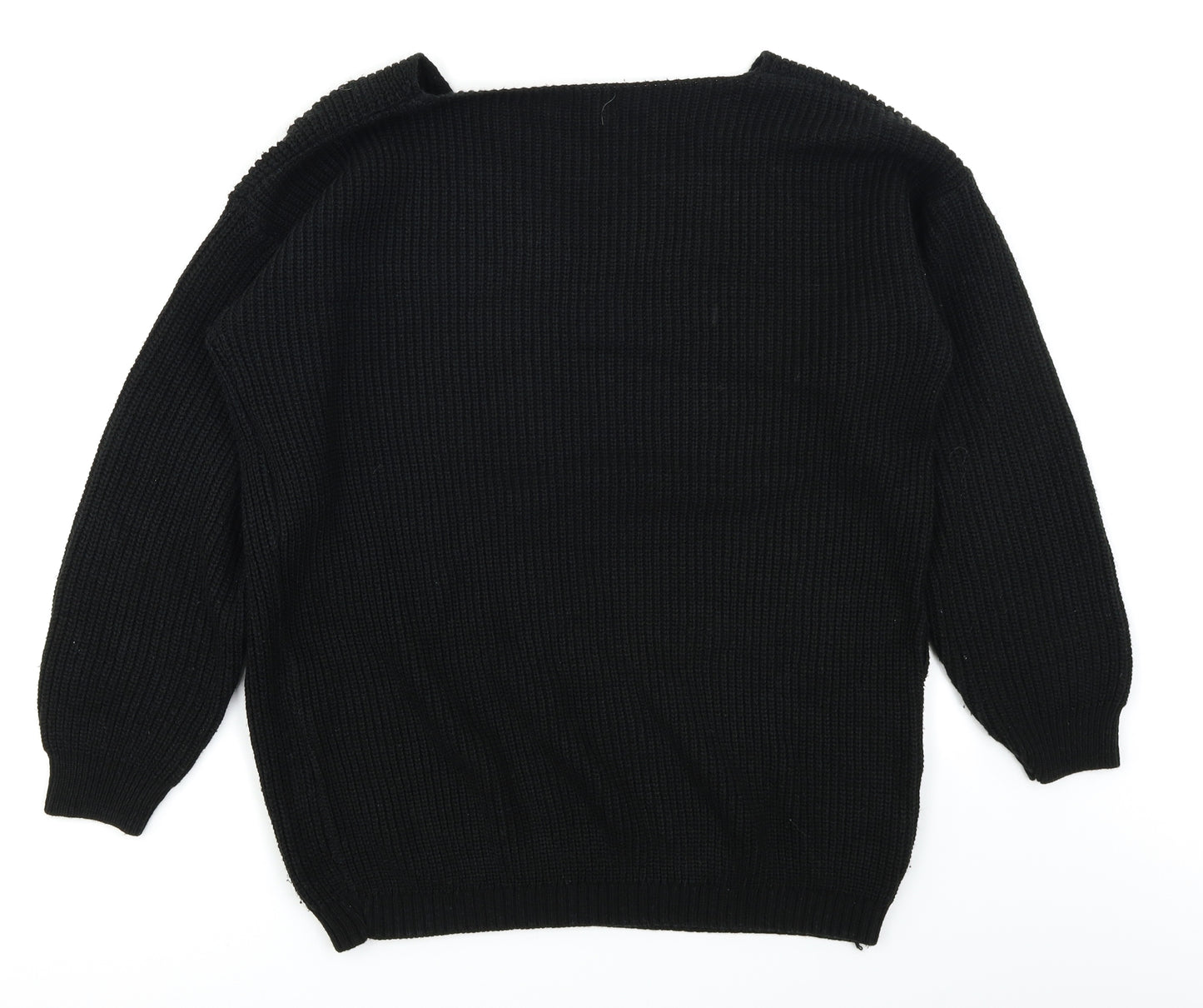 Boohoo Womens Black   Pullover Jumper Size 16