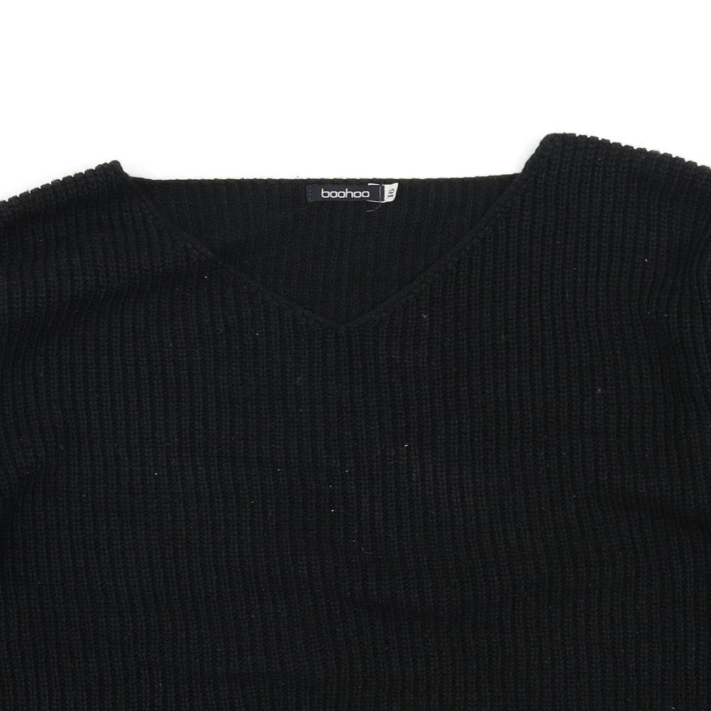 Boohoo Womens Black   Pullover Jumper Size 16