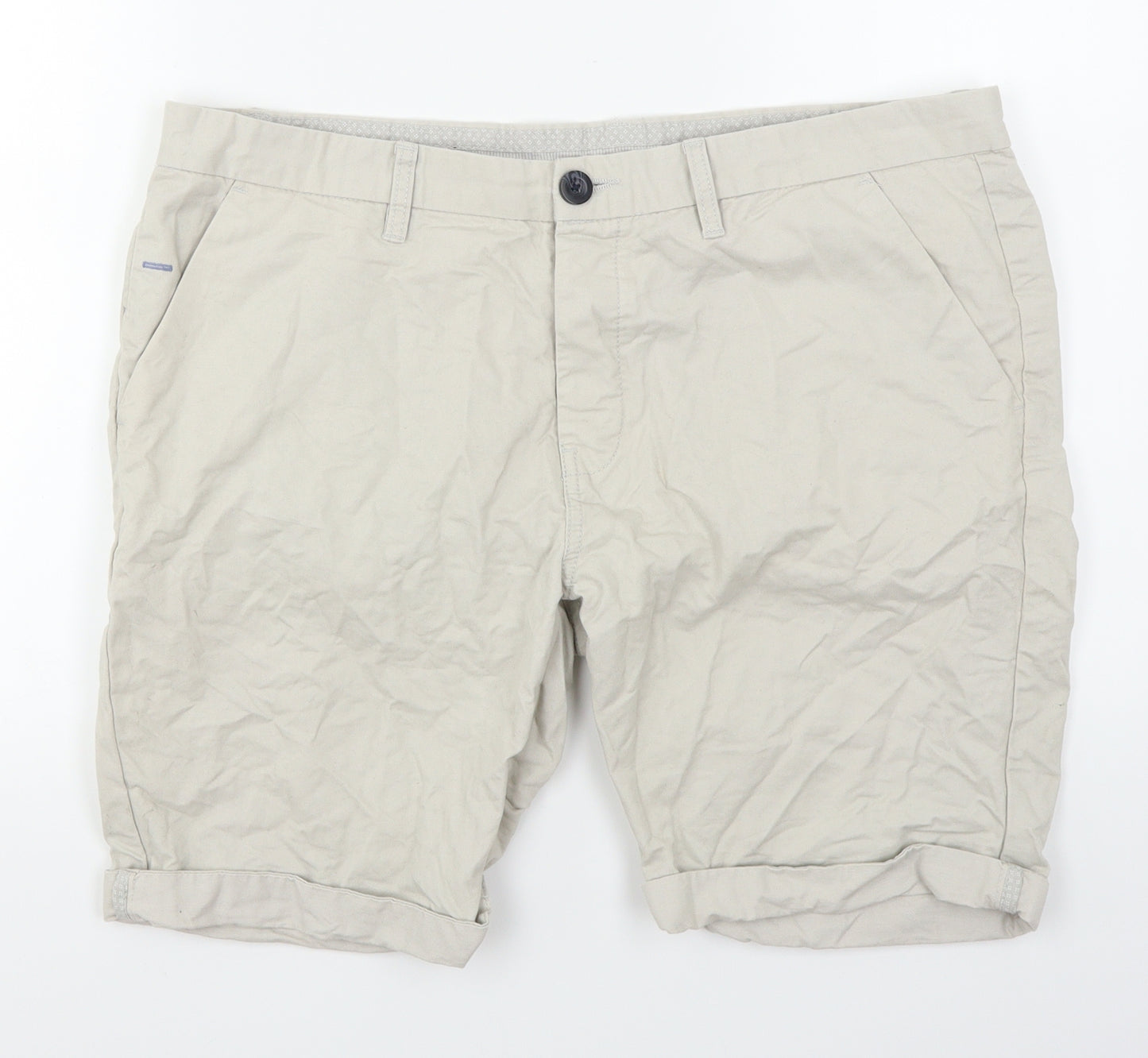 Primark Mens Beige   Chino Shorts Size 36 in