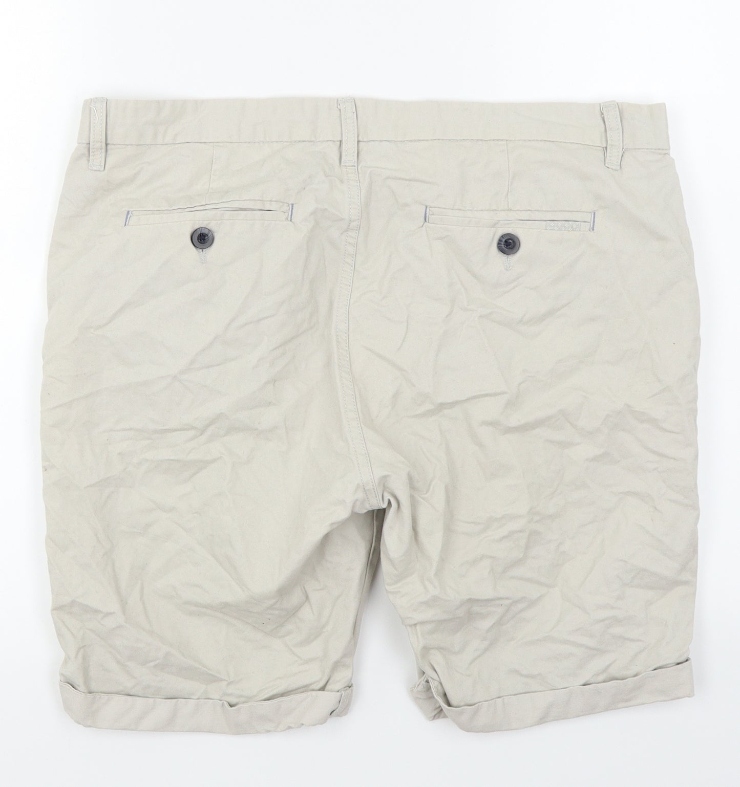 Primark Mens Beige   Chino Shorts Size 36 in