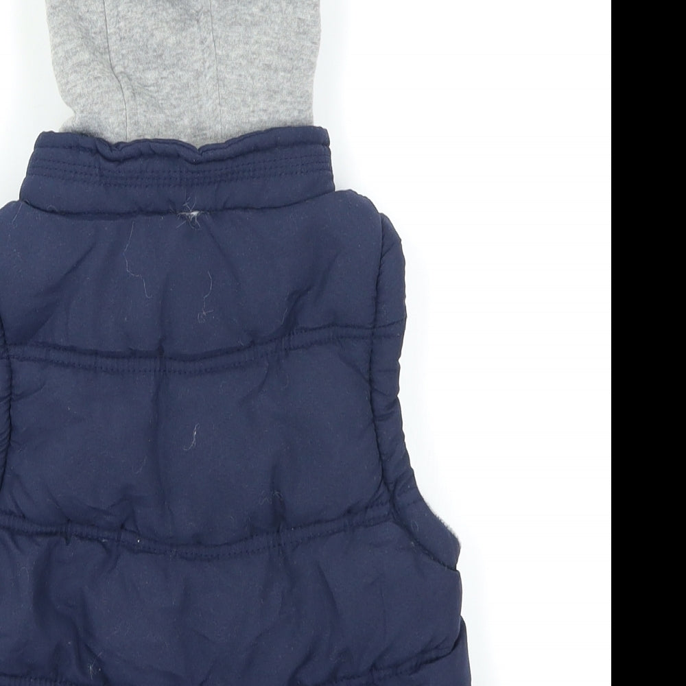 Rebel Boys Blue   Gilet Coat Size 2-3 Years