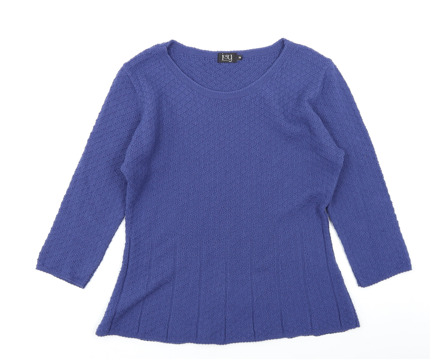 Ivy Womens Blue  Knit Basic T-Shirt Size M