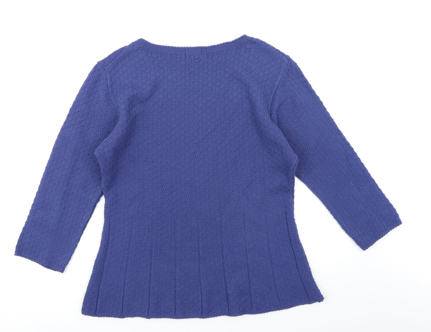 Ivy Womens Blue  Knit Basic T-Shirt Size M