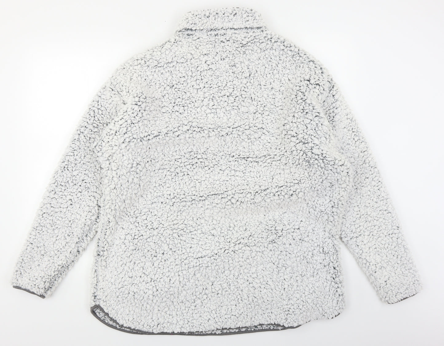 NEXT Womens Grey Solid Fleece Top Pyjama Top Size XL