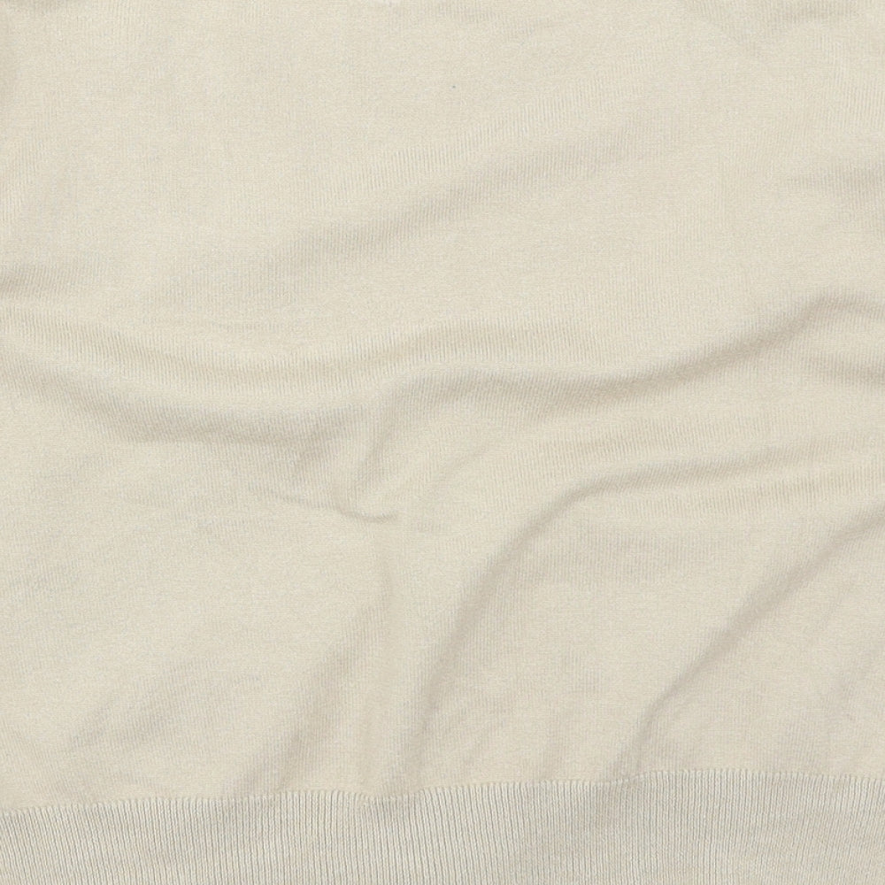 M&Co Womens Beige   Cardigan Jumper Size M