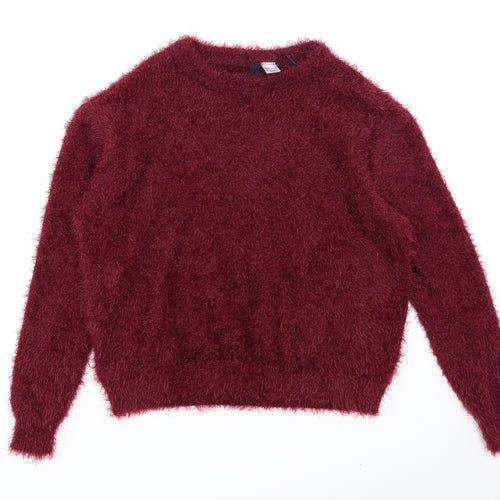 Divided Womens Purple   Pullover Jumper Size S