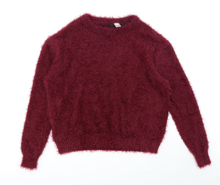 Divided Womens Purple   Pullover Jumper Size S