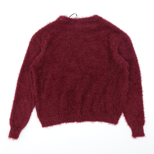 Divided Womens Purple   Pullover Jumper Size S