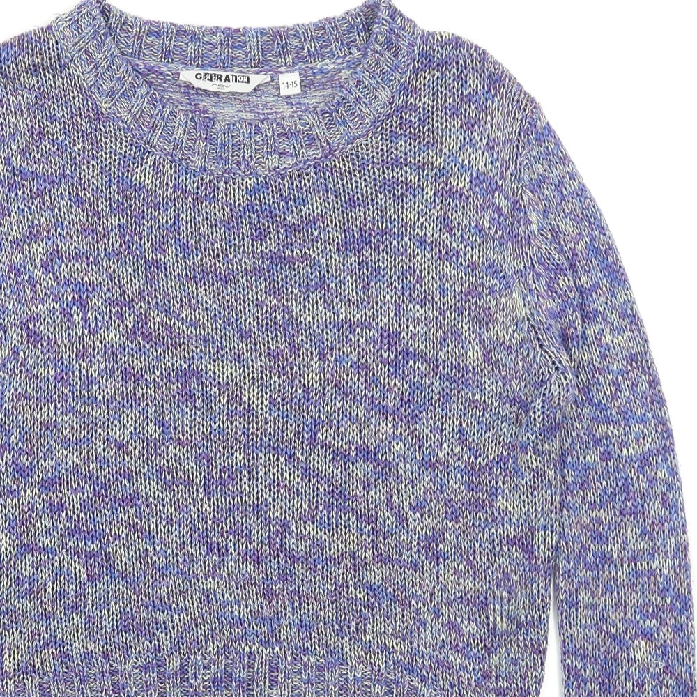 Generation Girls Blue   Pullover Jumper Size 14-15 Years