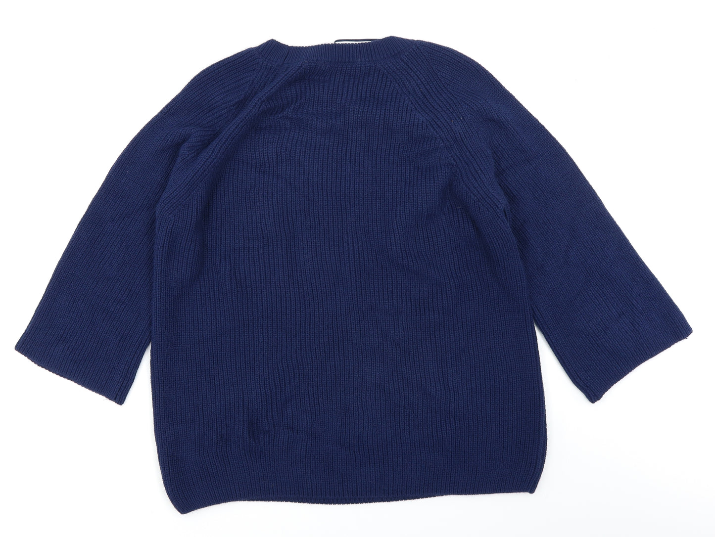 TU Womens Blue  Knit Pullover Jumper Size 14