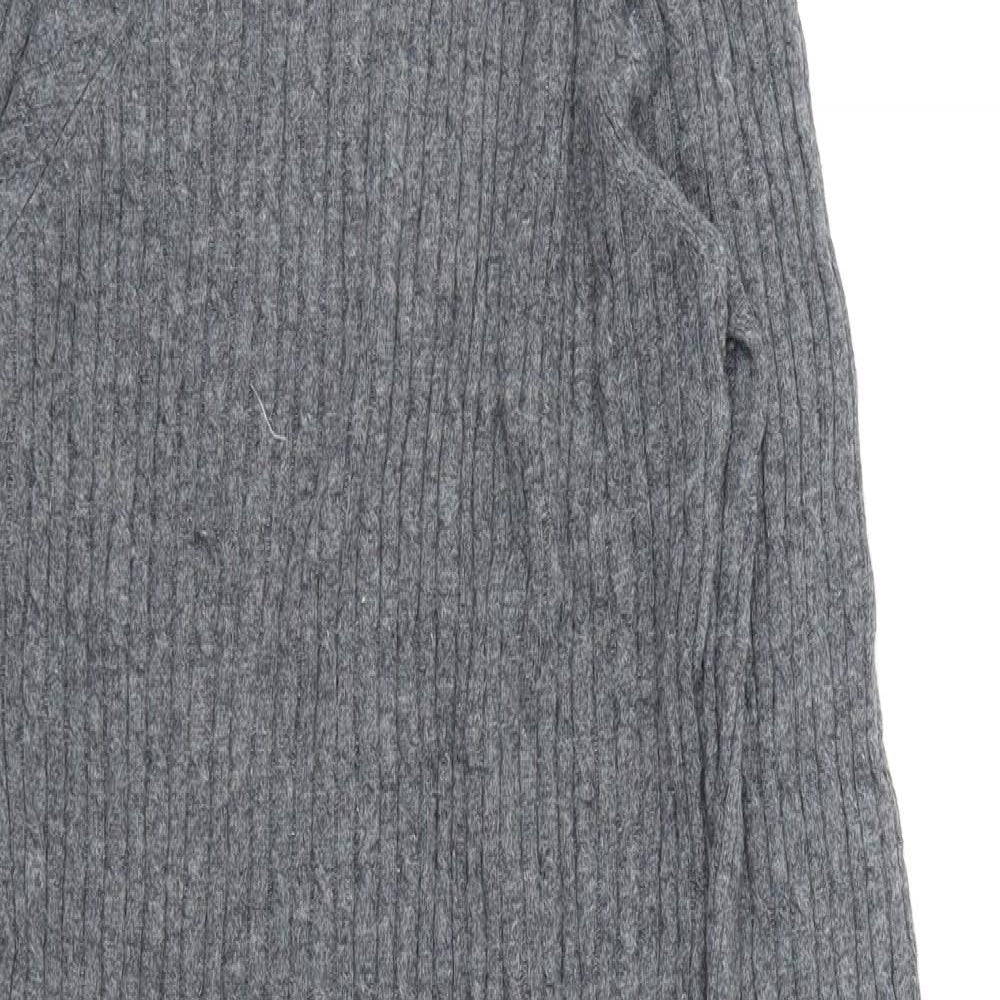 Zara Womens Grey  Knit Jumper Dress  Size M