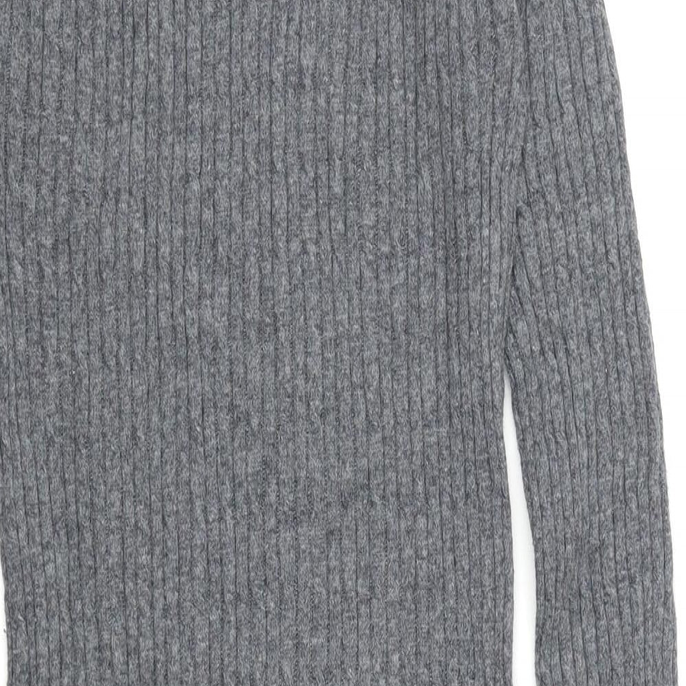 Zara Womens Grey  Knit Jumper Dress  Size M