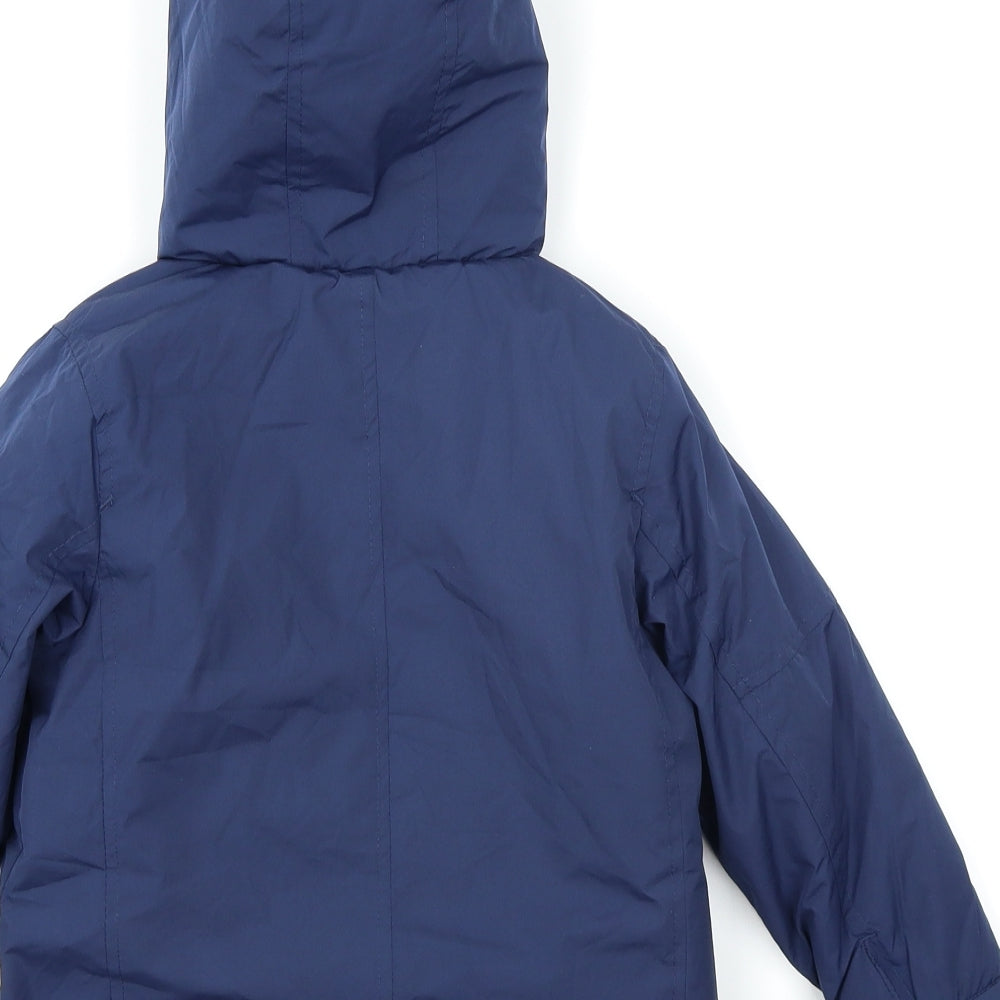 TU Boys Blue   Parka Coat Size 3-4 Years