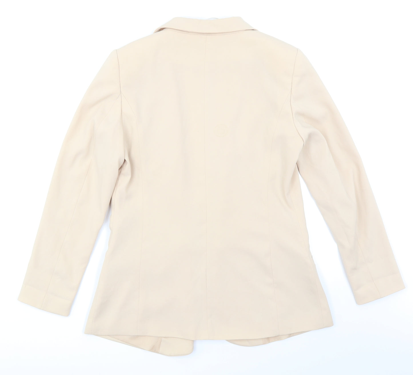 H&M Womens Beige   Jacket Blazer Size 12