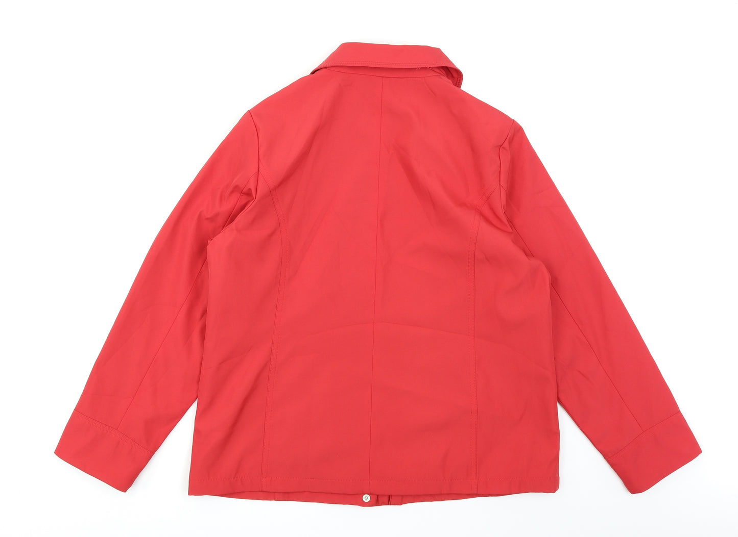 BM Womens Red   Anorak Coat Size S