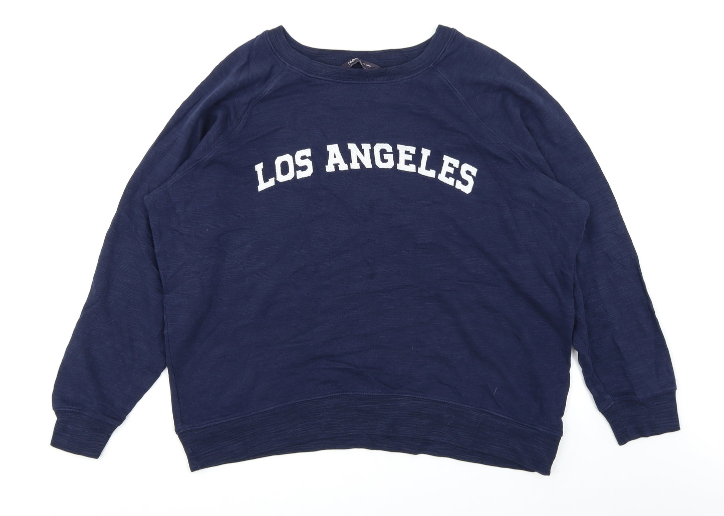 M&S Collection Womens Blue   Pullover Sweatshirt Size 20