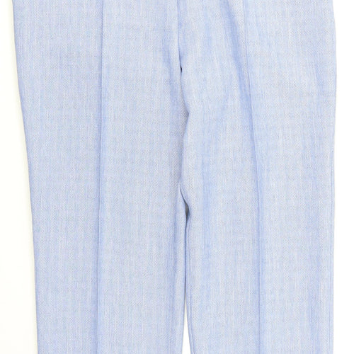 M&S Womens Blue   Trousers  Size 16 L26 in