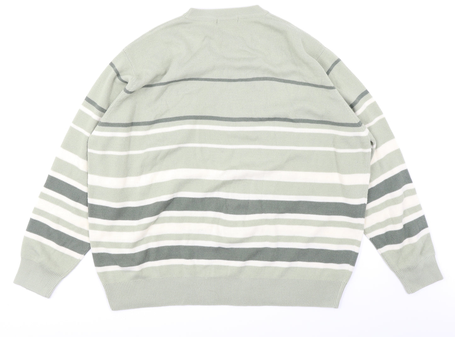 Berkertex Womens Green Striped  Pullover Jumper Size 24