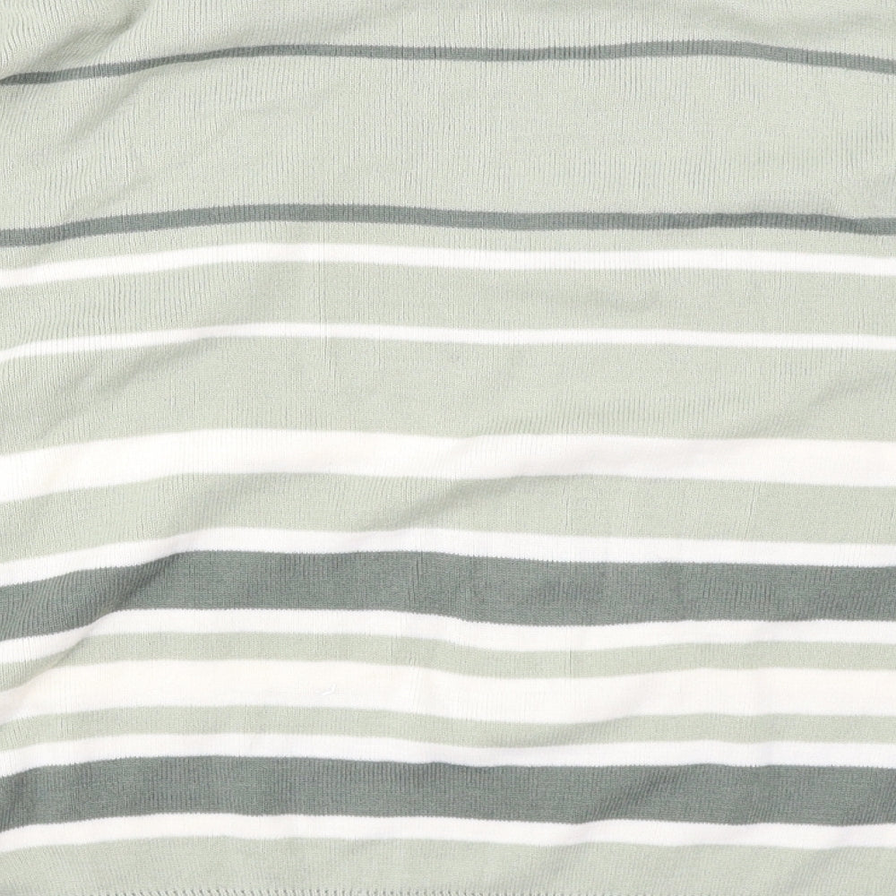 Berkertex Womens Green Striped  Pullover Jumper Size 24