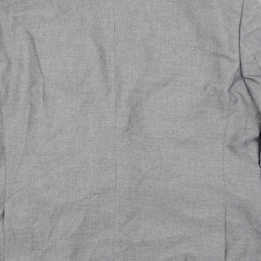 Taylor & Wright Mens Grey Herringbone  Jacket Blazer Size 46