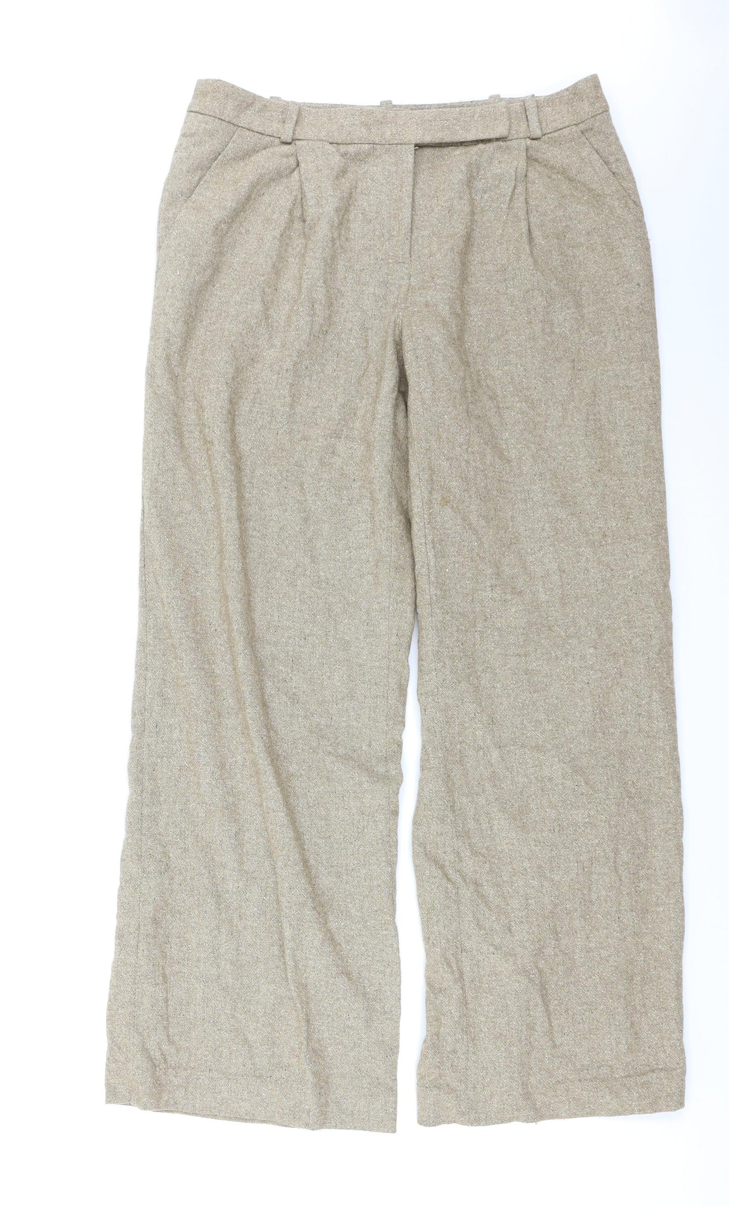 L.K. Bennett Womens Brown   Trousers  Size 12 L29 in