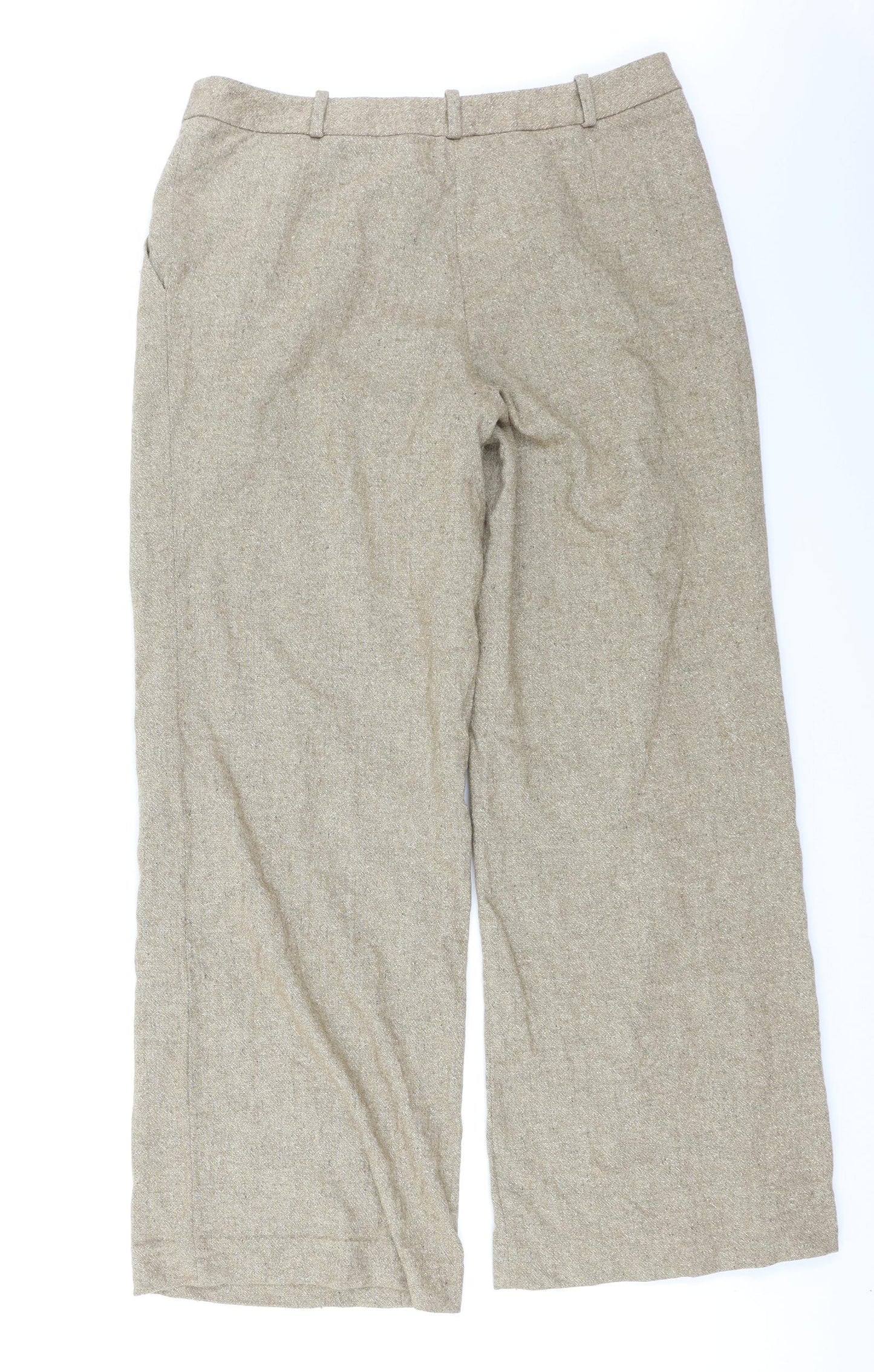 L.K. Bennett Womens Brown   Trousers  Size 12 L29 in
