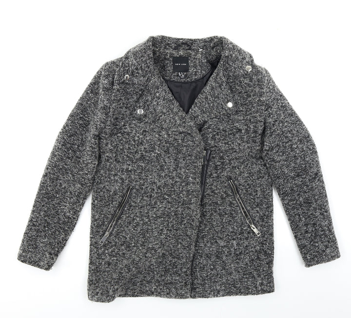 New Look Womens Grey   Jacket Coat Size 10