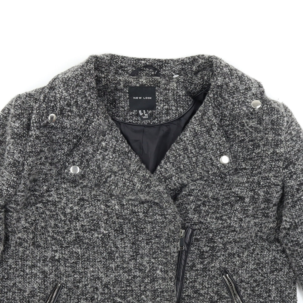 New Look Womens Grey   Jacket Coat Size 10