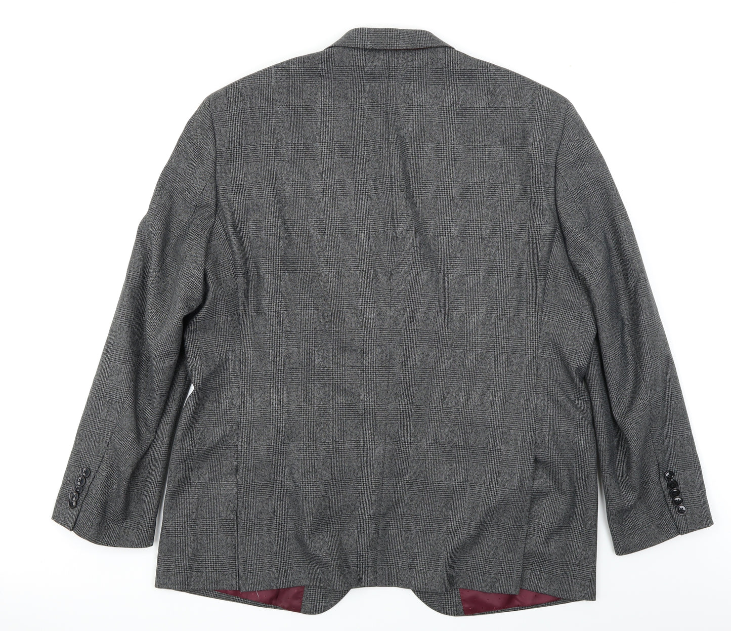 Taylor & Wright Mens Grey Plaid  Jacket Blazer Size 46