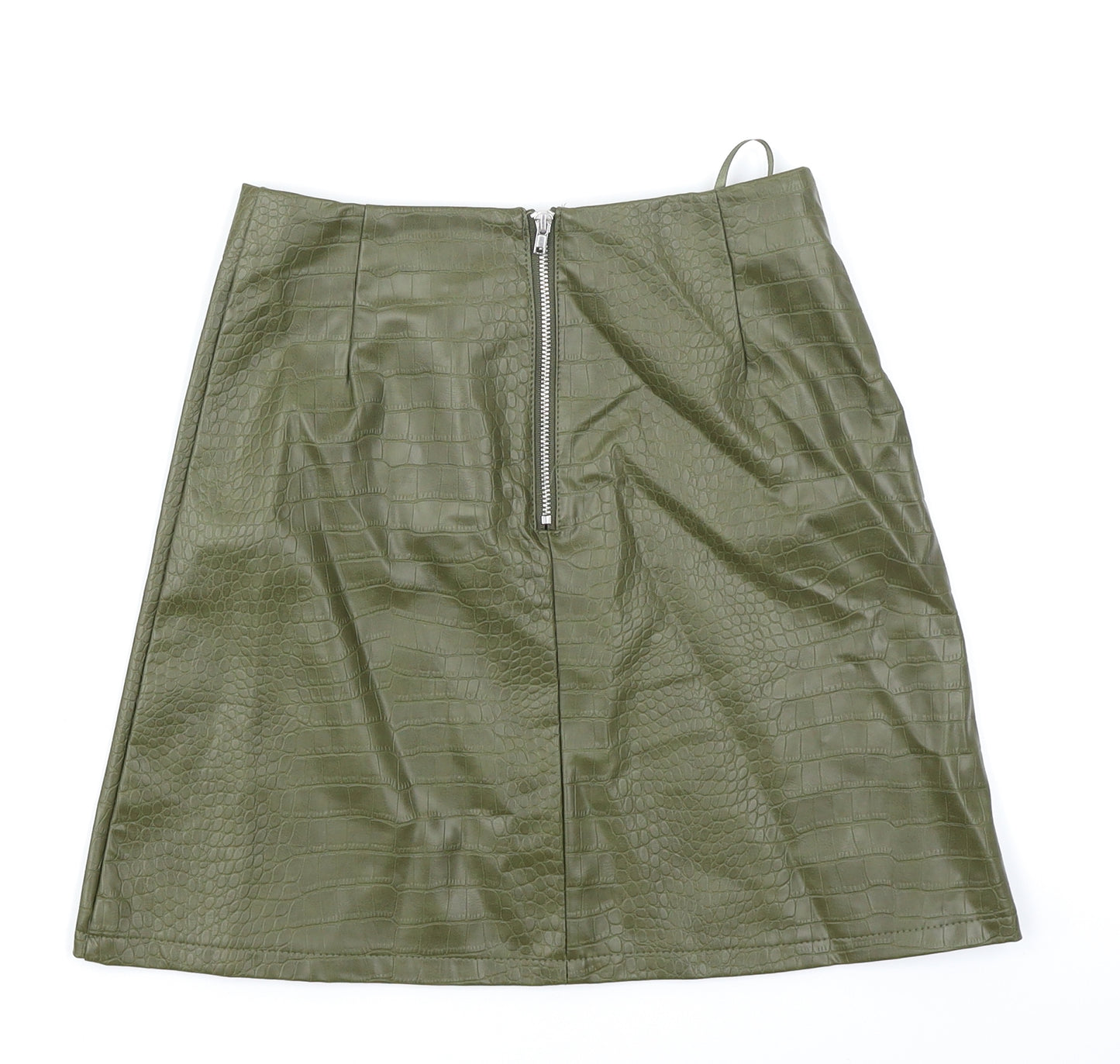 Primark Womens Green Animal Print  A-Line Skirt Size 4