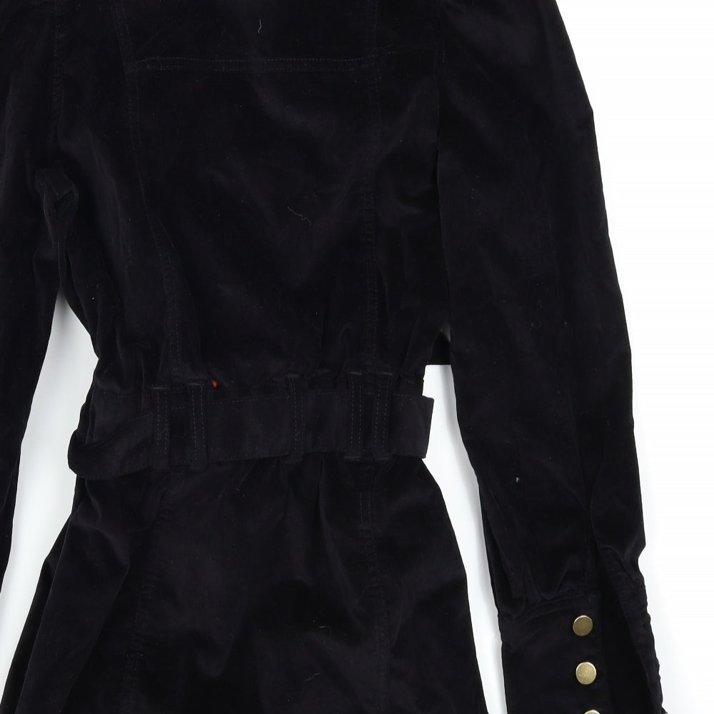 River Island Womens Black   Overcoat Coat Size 12