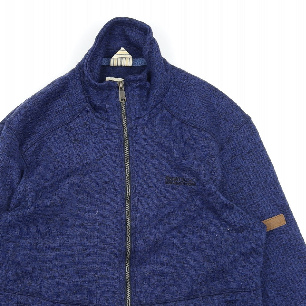 Regatta Mens Blue   Full Zip Sweatshirt Size M  - Zip Pockets
